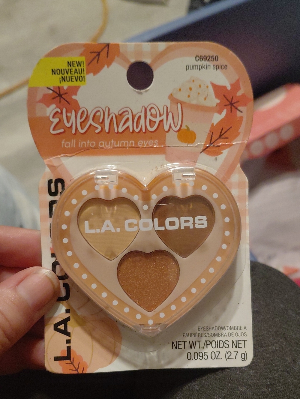 5/$10 Must  Bundle L.A. COLORS Pumpkin Spice Heart Eyeshadow Trio —